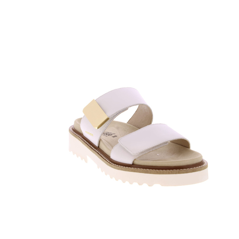 Mephisto thong slippers white 2