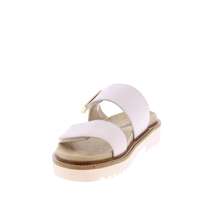 Mephisto thong slippers white 3