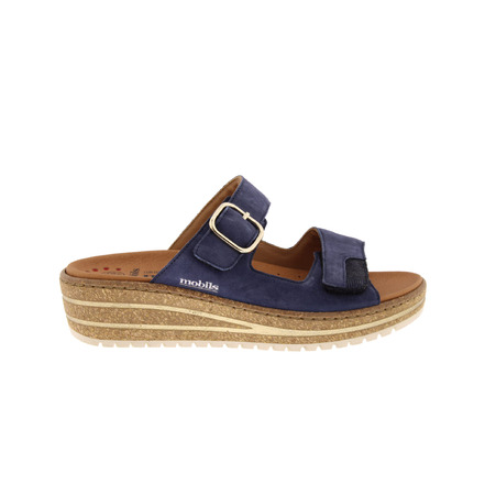 Mephisto Mobils thong slippers blue