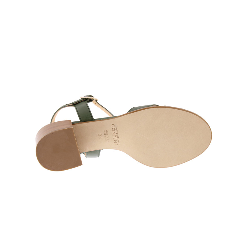 Atelier Content sandals green 5