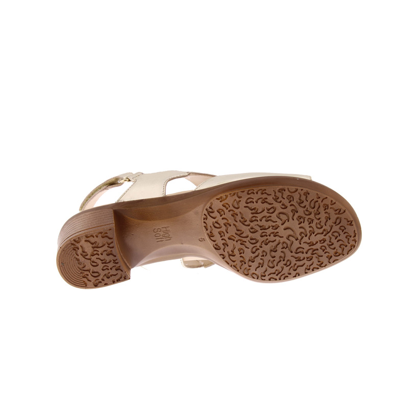 Ara sandalen goud 5