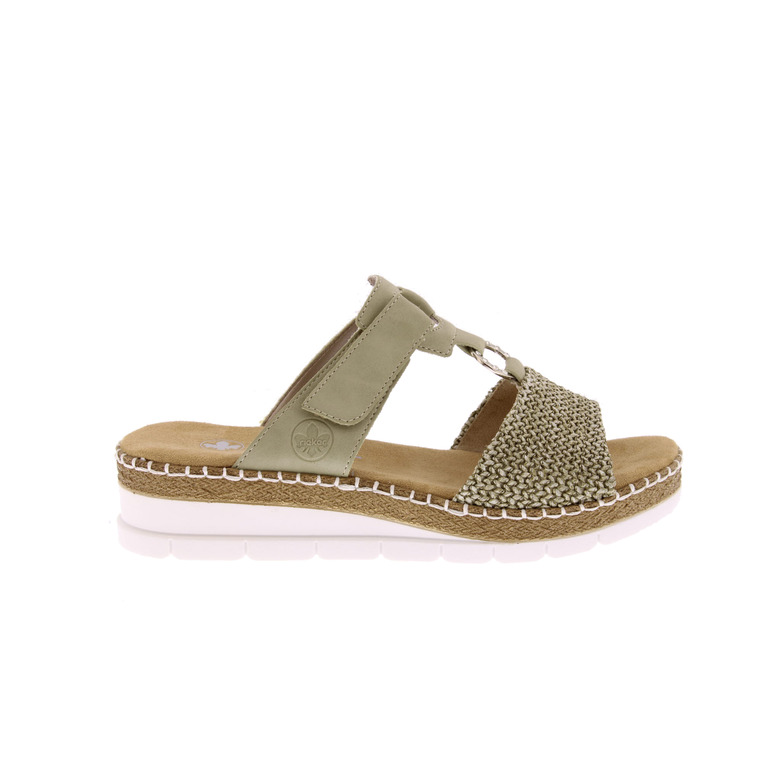 Rieker thong slippers green