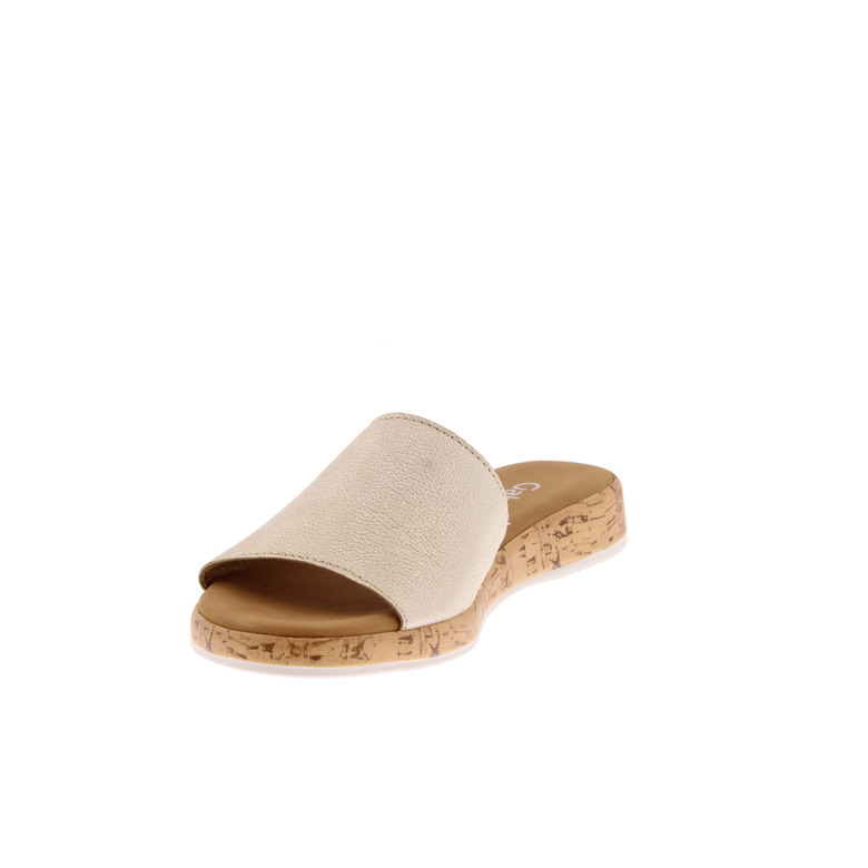 Gabor thong slippers gold 3