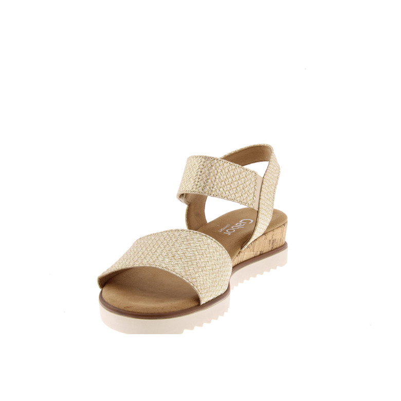 Gabor sandals gold 3