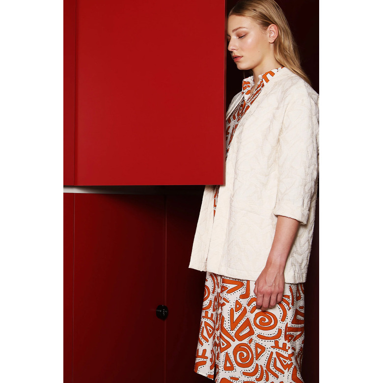 Hampton Bays jurk cognac 2