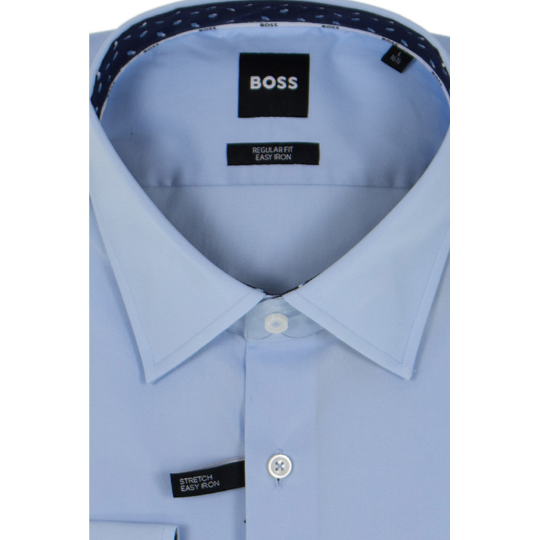 Boss hemd blauw 2