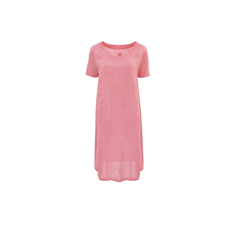 120%lino robe rose