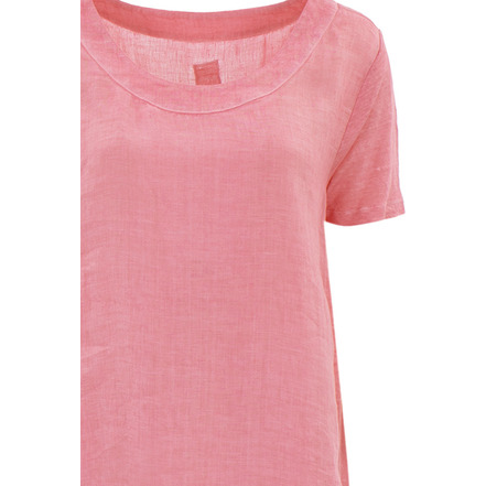 120%lino robe rose
