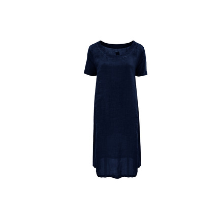 120%lino robe bleu