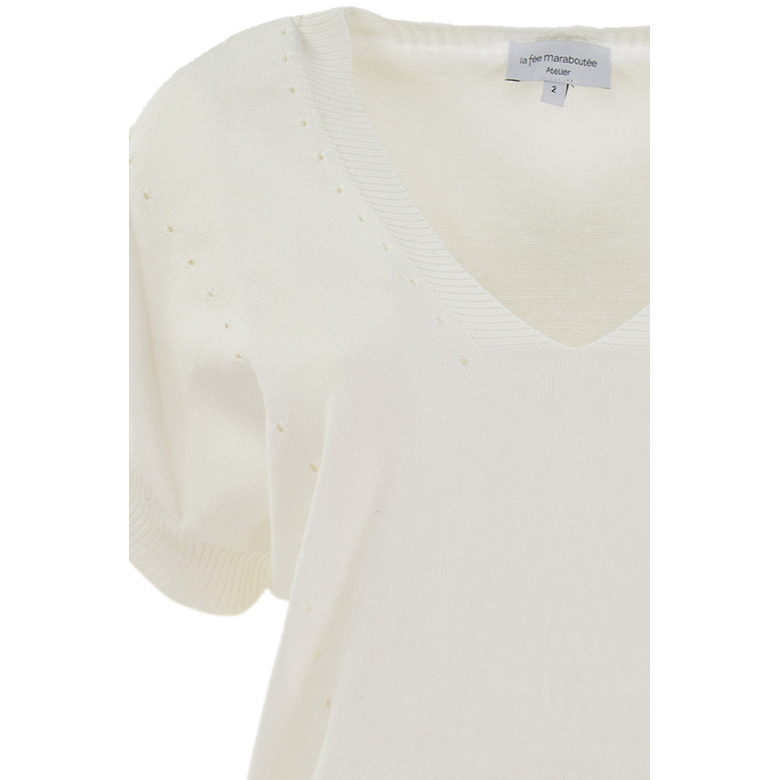 La Fee Maraboutee sweater ecru 2
