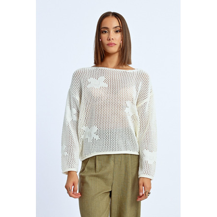 Molly Bracken sweater ecru