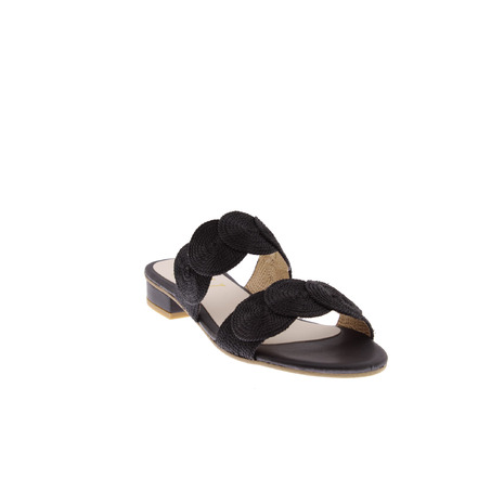 Vincent Vega slippers zwart