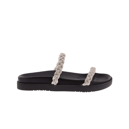 Vincent Vega slippers zilver