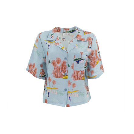Nathalie Vleeschouwer blouse blauw
