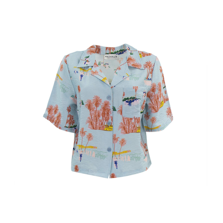 Nathalie Vleeschouwer blouse blauw 1