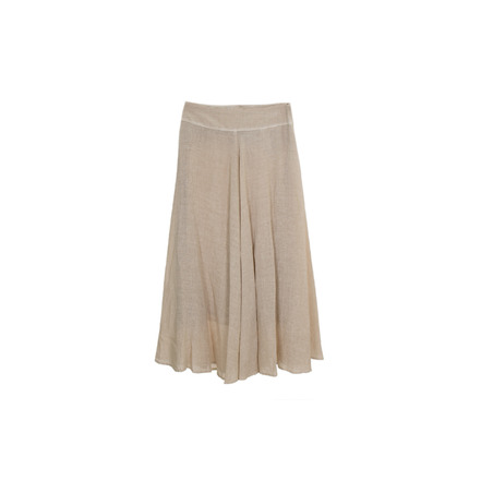 120%lino jupe beige
