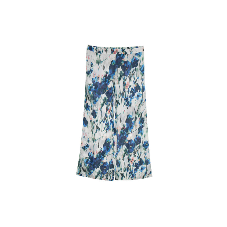 120%lino pantalon bleu