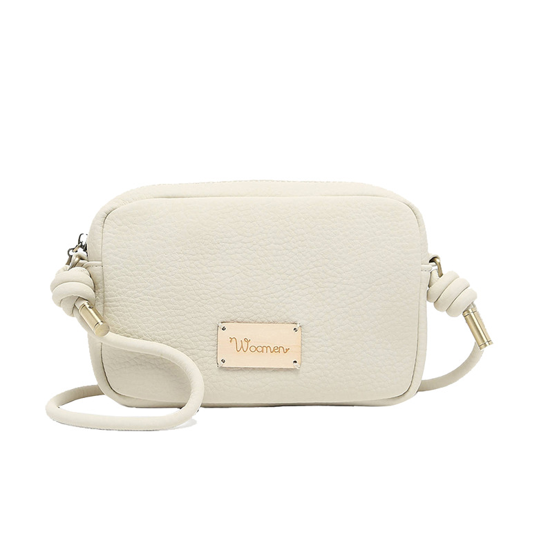 Woomen Vegan crossbody ecru 1