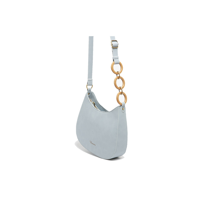 Woomen Vegan shoulder bag blue 2
