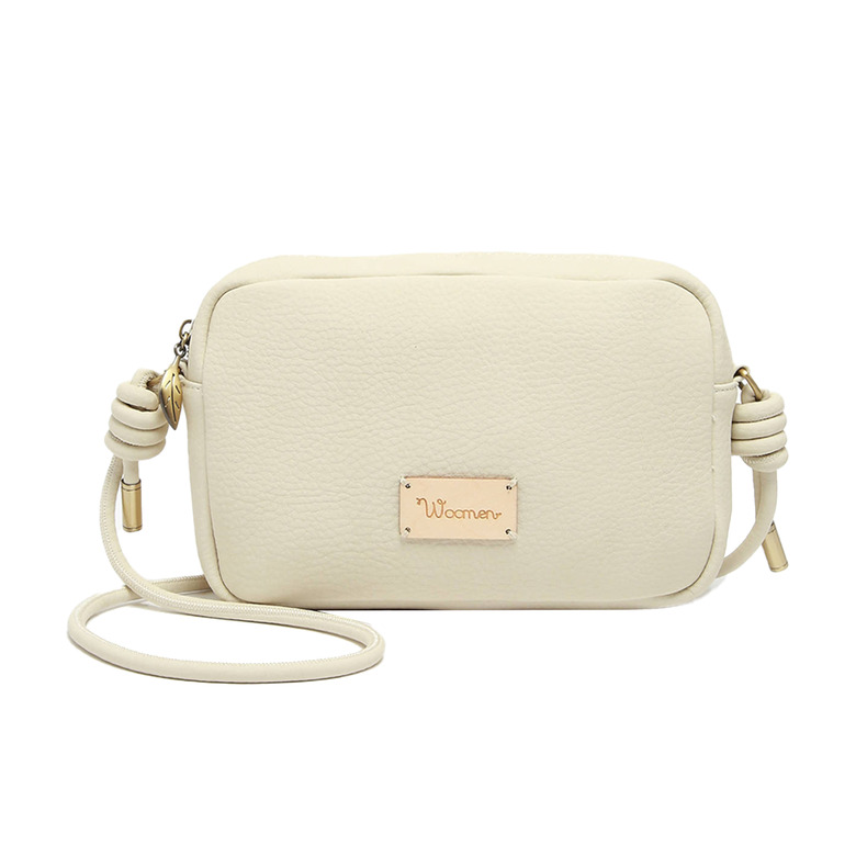 Woomen Vegan crossbody ecru