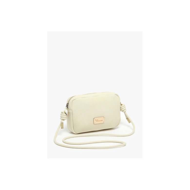 Woomen Vegan crossbody ecru 2