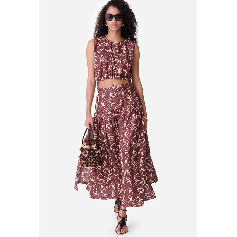 Vanessa Bruno skirt bordeaux 2