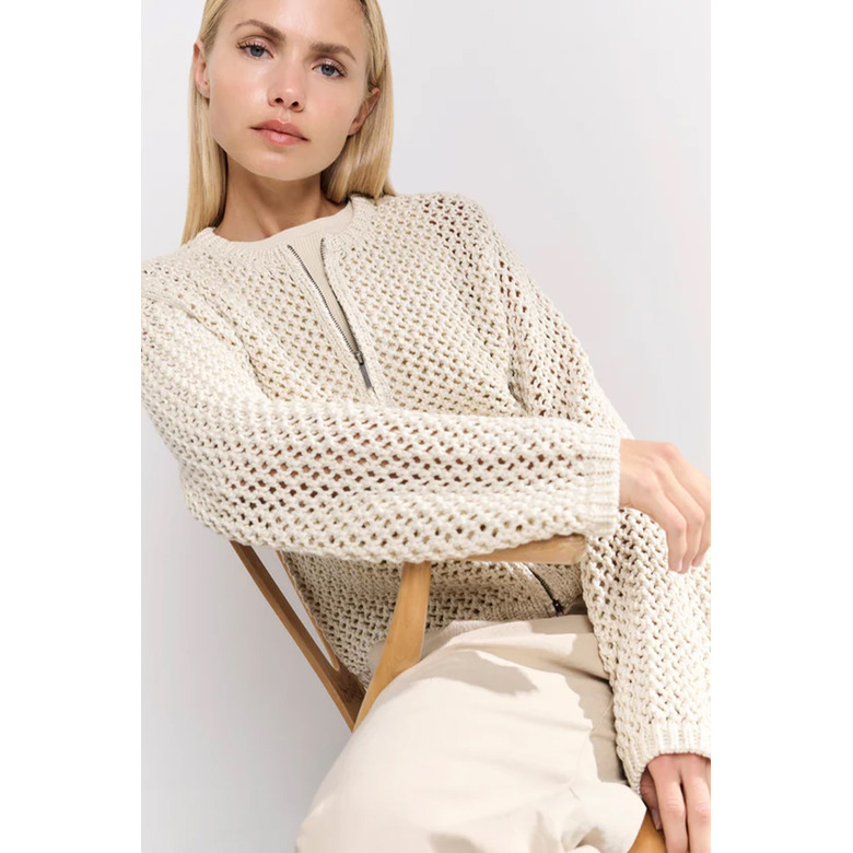 Yaya cardigan beige 2