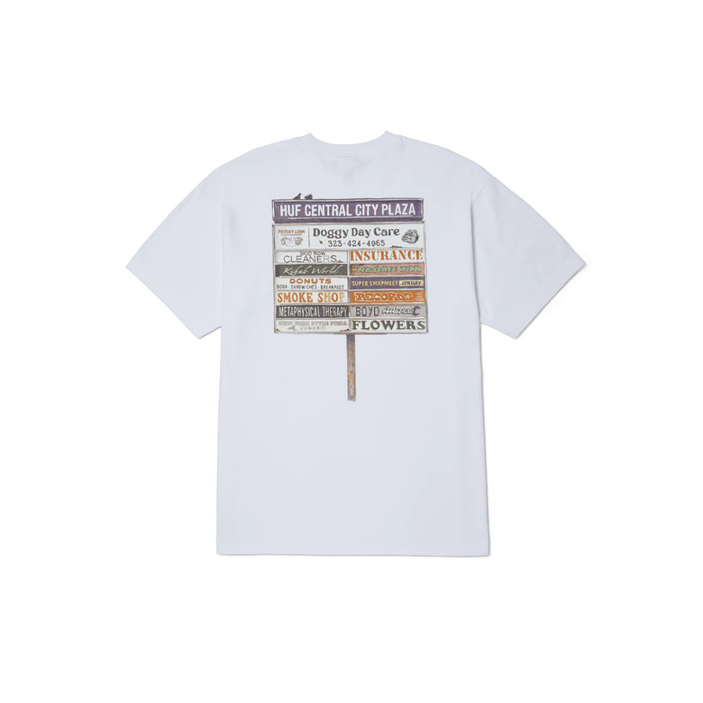 Huf t-shirts white 2