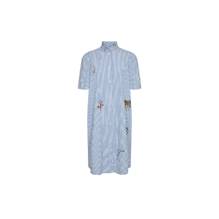 Numph jurk blauw