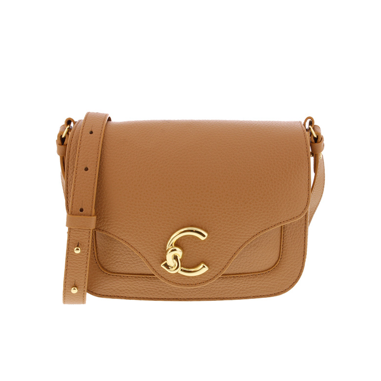 Coccinelle umhängetasche camel