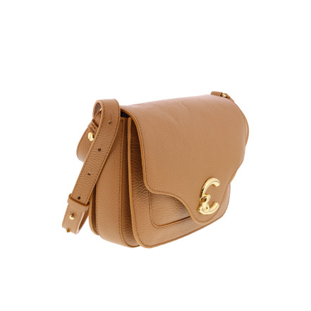 Coccinelle umhängetasche camel