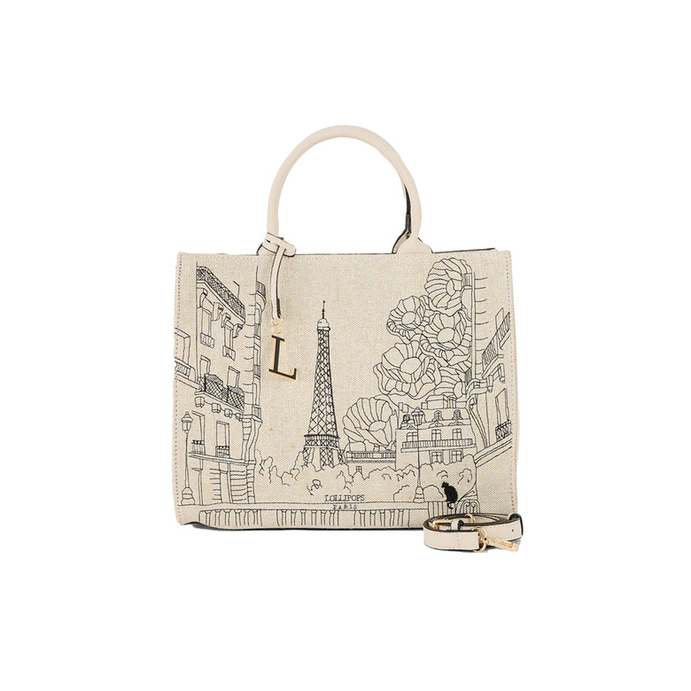 Lollipops shopper ecru 1