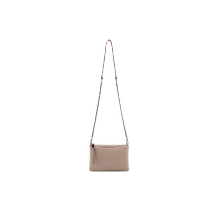 Seidenfelt umhängetasche beige