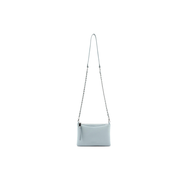 Seidenfelt crossbody blauw