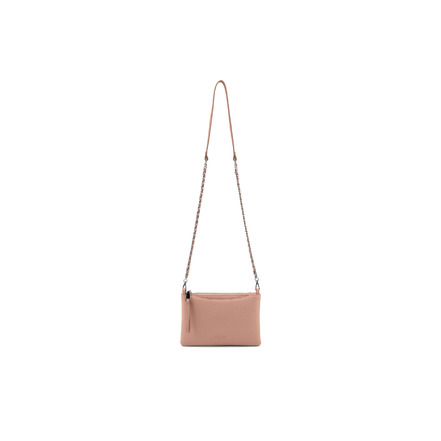 Seidenfelt umhängetasche rosa