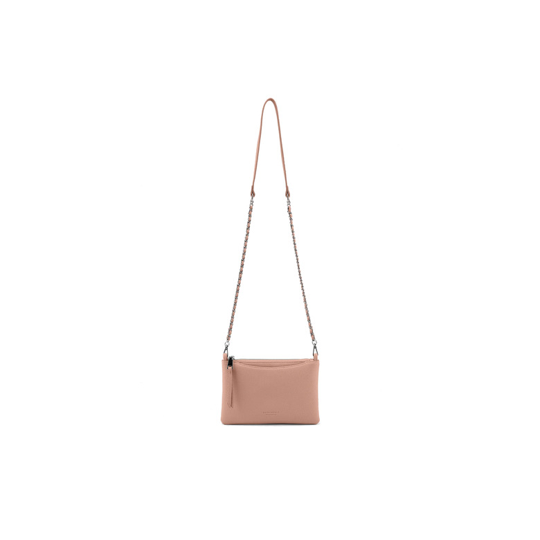 Seidenfelt umhängetasche rosa