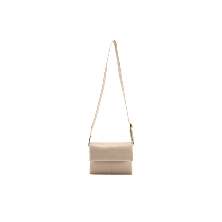 Seidenfelt umhängetasche beige