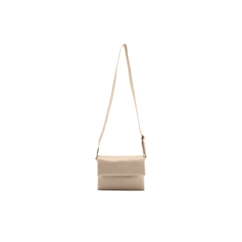 Seidenfelt umhängetasche beige