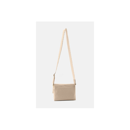 Seidenfelt umhängetasche beige