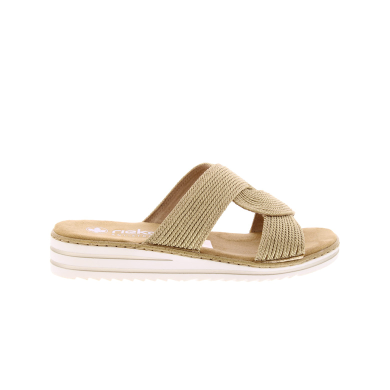 Rieker thong slippers lightbrown