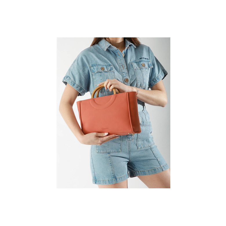 Woomen Vegan handbag orange 4