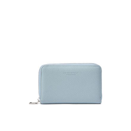 Seidenfelt geldbörse blau