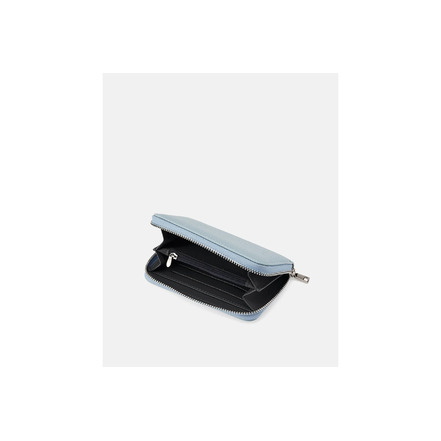 Seidenfelt geldbörse blau