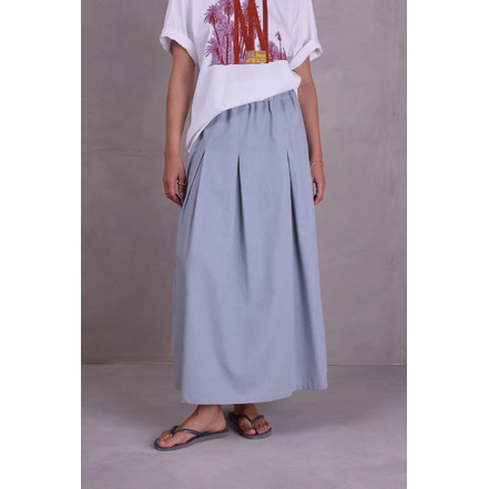 Nathalie Vleeschouwer rok blauw