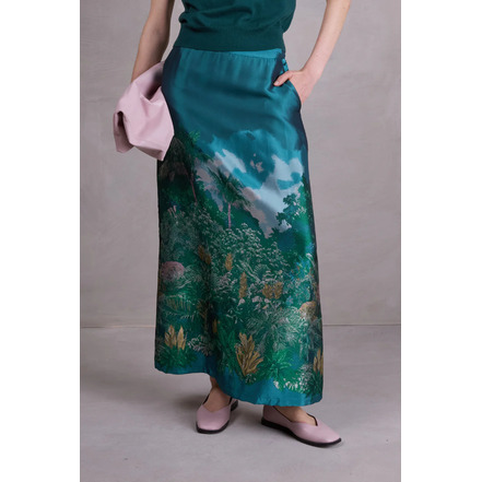 Nathalie Vleeschouwer rok groen