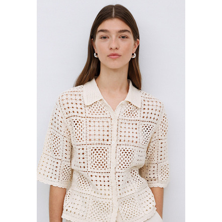 Yerse strickjacke beige