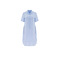 120%lino robe bleu