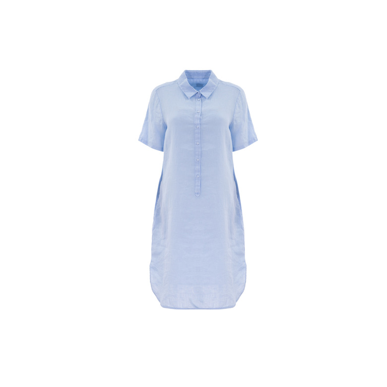 120%lino robe bleu