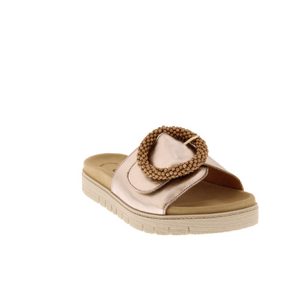 Gabor thong slippers gold
