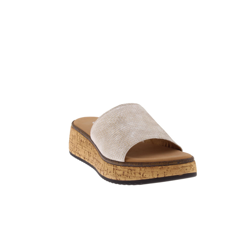 Gabor thong slippers gold 2